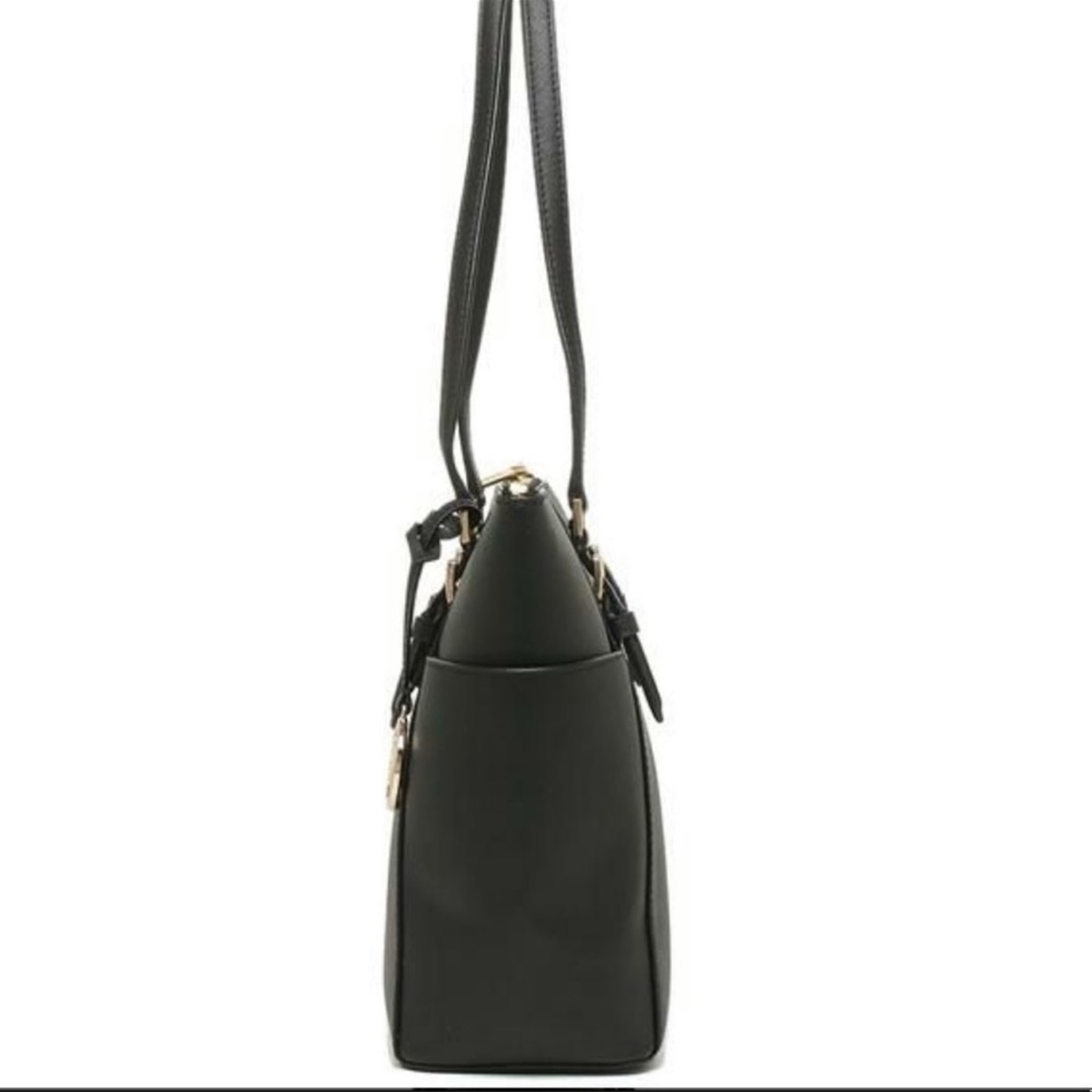 MICHAEL KORS Charlotte Large Leather Top-Zip Tote - Picture 9 of 16